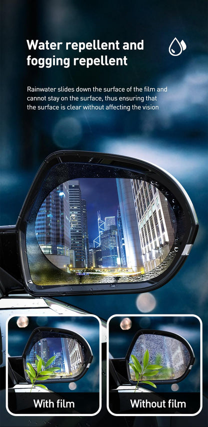 Water and Fog Proof Rearview Mirror Film